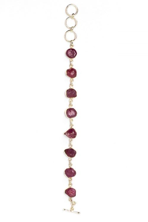 Raw Ruby Harmony Bracelet