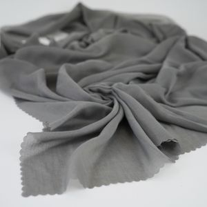 Scalloped Edge Cotton Scarf Product Image