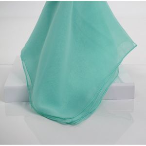 Aqua Mint Solid Polyester Scarf Product Image