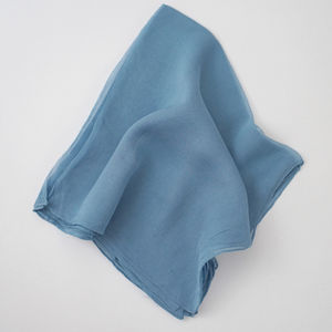 Misty Blue Silky Solid Scarf Product Image
