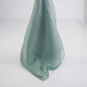 Sage With Gold Lurex Caroline Scarf Product Image