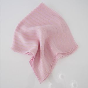 Light Pink Amelia Scarf With Gold And Iridescent Lurex  Product Image