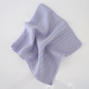 Lavender Blue Amelia Scarf With Silver And Iridescent Lurex Product Image