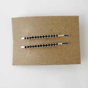 Charcoal/Black Hair Barrettes  Product Image