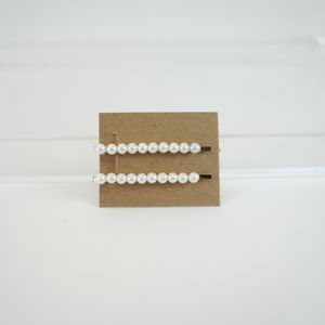 Gold With Pearl Bobby Pin Clip Product Image