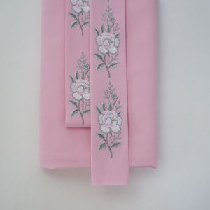 Candy Pink Embroidery Design 349 With Silver Product Image