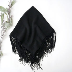Black American Flow Church Scarf With Kisti Product Image