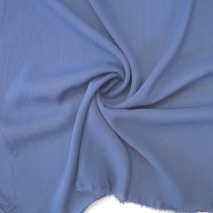 Martin Blue #188 Solid Crinkle Fabric Product Image