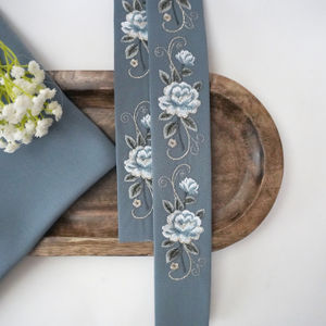 Ash Blue Embroidery Design 377 With Pewter Product Image