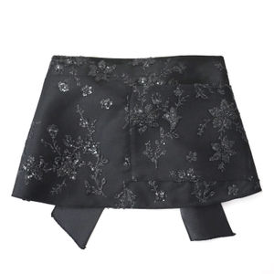 Black Sparkle Floral Apron Product Image