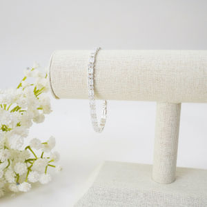 Silver Crystal Clip Bracelet Product Image
