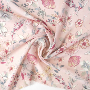 Light Pink Floral Chiffon Print Product Image