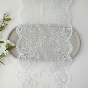 White And Silver  Wide Lace Product Image