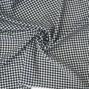 Black And White Gingham Georgette Print Product Image