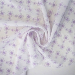 Lavender Floral Crinkle Print Product Image