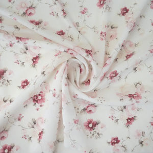 Off-white Rose Floral Crinkle Print Product Image