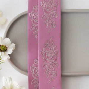 Pink Rose Embroidery 368 With Soft Gold Product Image