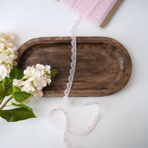 Soft Pink Thin Lace Trim Product Image