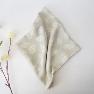 Light Green Frayed Church Scarf Product Image