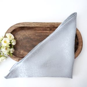 Dove Blue Leopard Silky Triangle Scarf Product Image