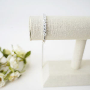Silver Diamond Crystal Slide Bracelet Product Image