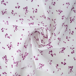 Purple Wine Floral Crinkle Print Product Image