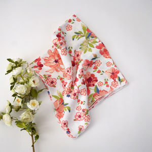 Terra Cotta Floral Church Scarf Product Image