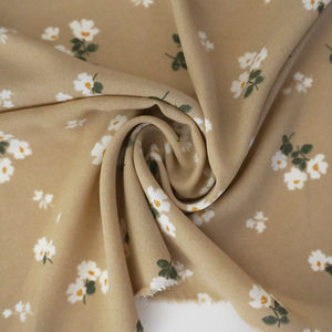 Tan Floral Gerogette Print Product Image