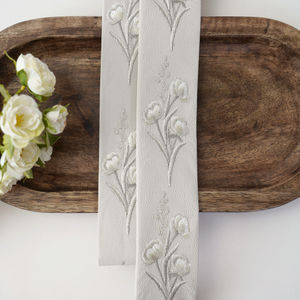 Linen Embroidery Design 389 With Pewter Product Image