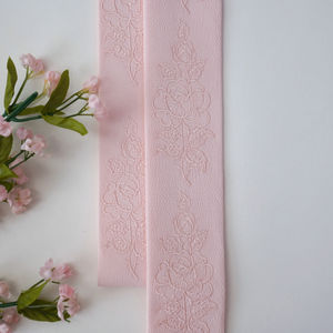 Soft Pink Embroidery Design 386 Flat Tone On Tone Product Image
