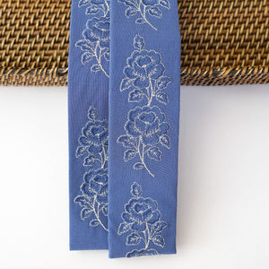 Martin Blue Embroidery Design 388 With Pewter Product Image