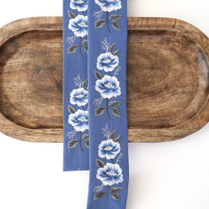 Martin Blue Embroidery Design 384 With Silver Product Image