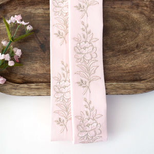 Soft Pink Embroidery 381 Design With Soft Gold Product Image