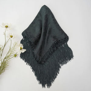Dark Shadow Tone On Tone Floral Church Scarf Product Image