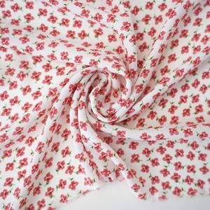 Brick Red Floral Gerogette Print Product Image