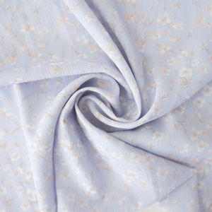 Lavender Blue Floral Crinkle Print Product Image