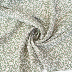 Ivy Green Floral Linen Look Print Product Image
