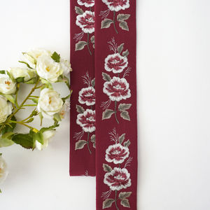Merlot Design 384 Flowers With Silver Product Image
