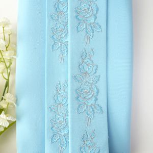 Crystal Blue Embroidery  Design 387 With Silver Product Image