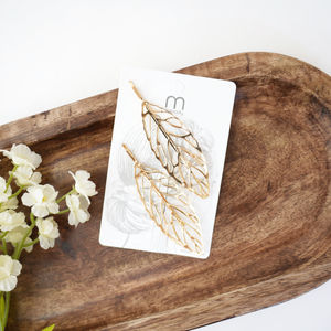 Gold Leaf Hair Clips Product Image