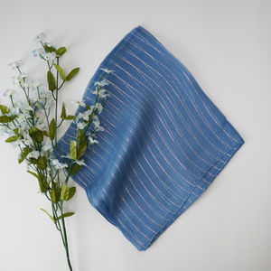 Martin Blue Silver And Iridescent Lurex Amelia Scarf Product Image