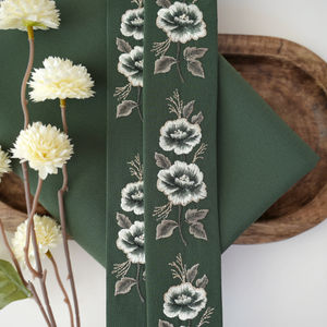 Olive Night Embroidery  Design 384 With Soft Gold Product Image