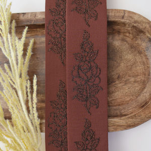 Cappuccino Embroidery Design 386 With Bronze Product Image