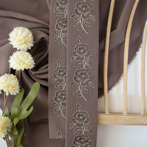 Vintage Brown Embroidery 388 With Pewter Product Image