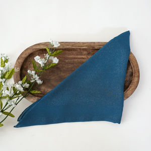 Dusty Denim Blue Shimmery Triangle Scarf Product Image