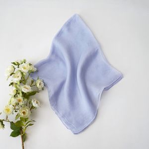 Lavender Blue Solid Silky Scarf Product Image