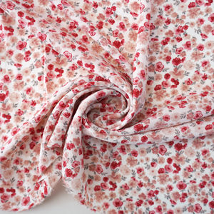 Scarlet Red Dainty Floral Georgette Print Product Image