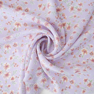 Lavender Blue Floral Georgette Print Product Image