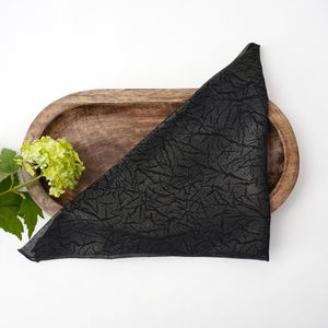 Black With Gold Patterned Shimmery Triangle Scarf Product Image