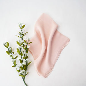 Soft Pink Solid Silky Scarf Product Image
